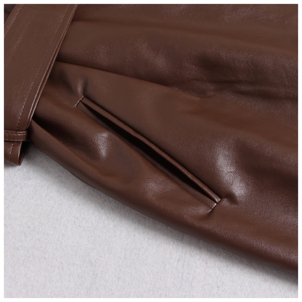 The MYSHYA Vegan Leather Dress - Picture 8 of 8